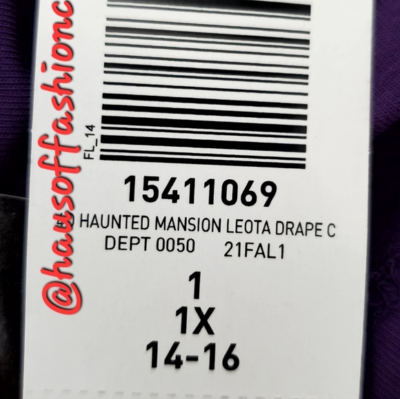 TORRID DISNEY Haunted Mansion Super Soft Purple Leota Drape Cardigan! NW… - Picture 6 of 6